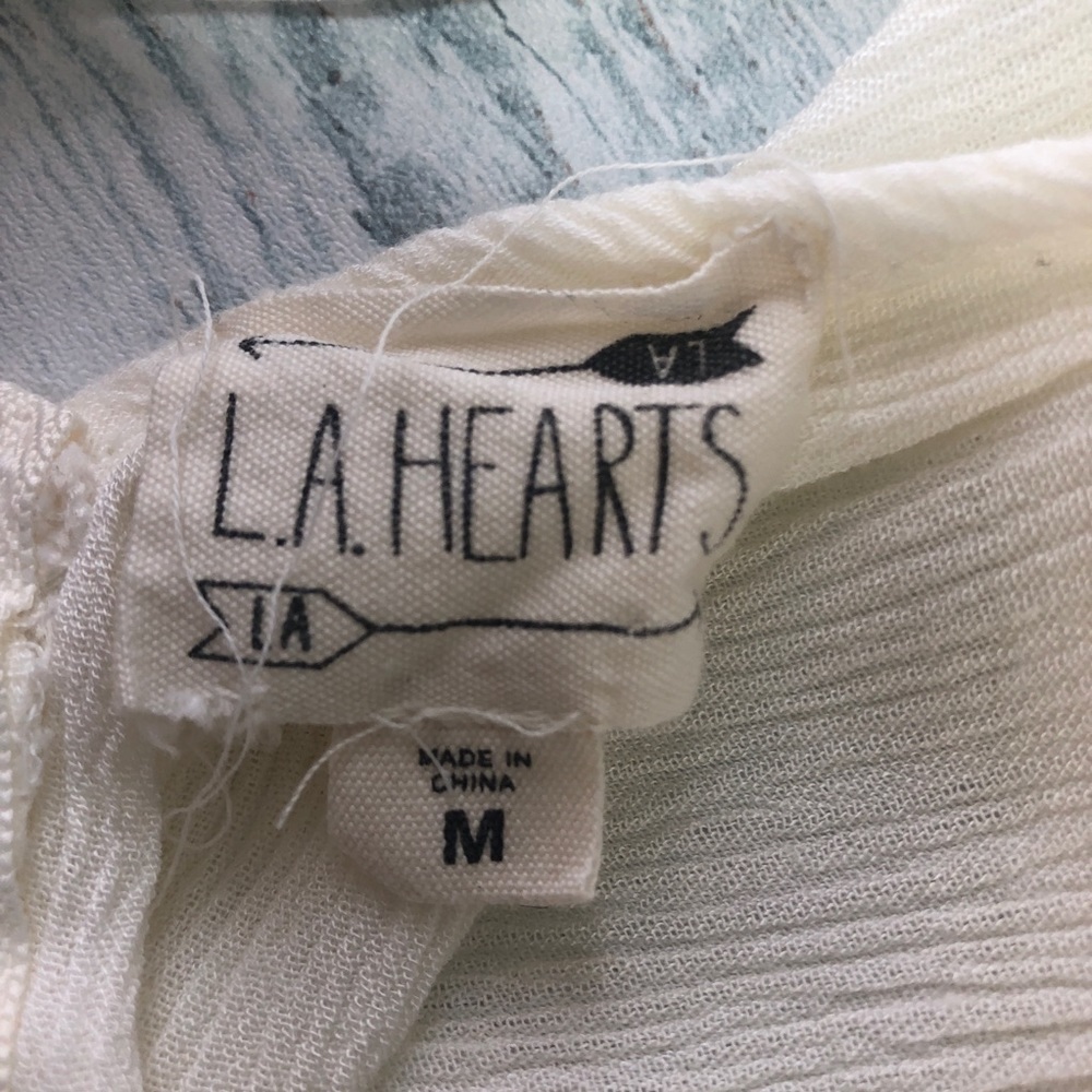 LA Hearts Ivory Crocheted Waist Open Back Romper Medium FINAL MARKDOWN! - Picture 8 of 14